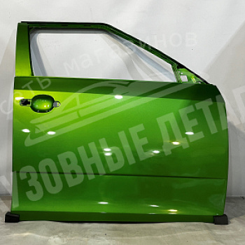 Дверь передняя ПРАВАЯ  Skoda Fabia LF6Z, P7P7  Rallye Gruen Зеленый