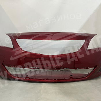 Бампер передний Opel Astra J дорест GCS, Velvet red Красный