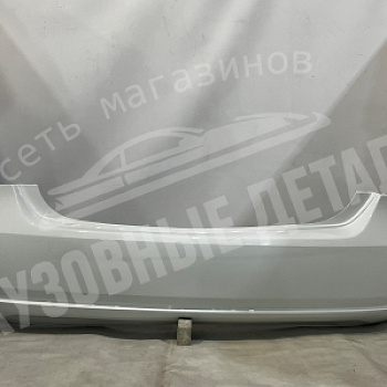 Бампер задний Volkswagen Polo 0Q, C9A, LC9A Pure White Белый
