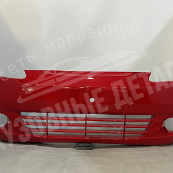 Бампер передний Chevrolet Spark (2006) 73L Super red Красный